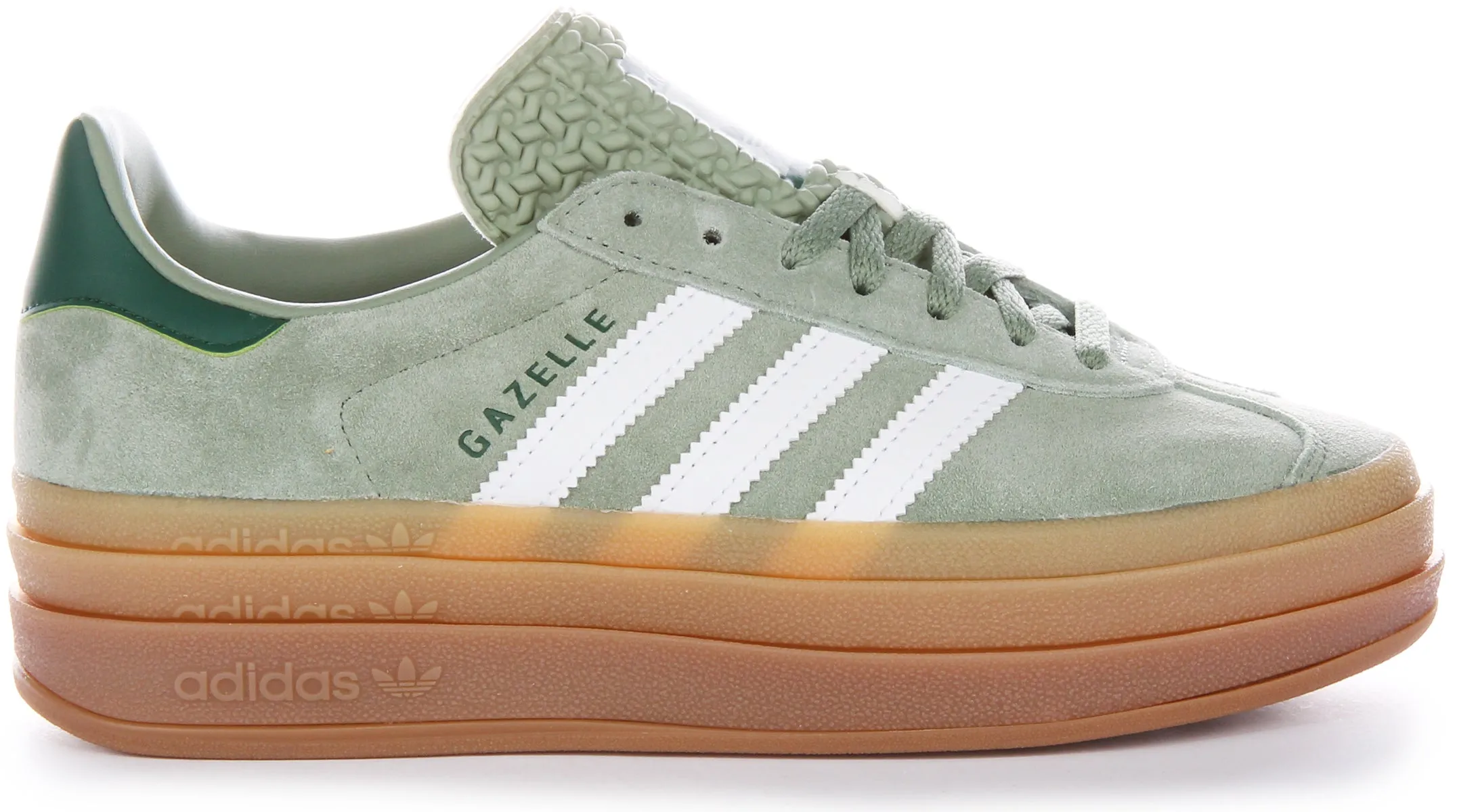 Adidas Gazelle Bold Zapatillas Deportivas Mujer de Piel de Gamuza Verde