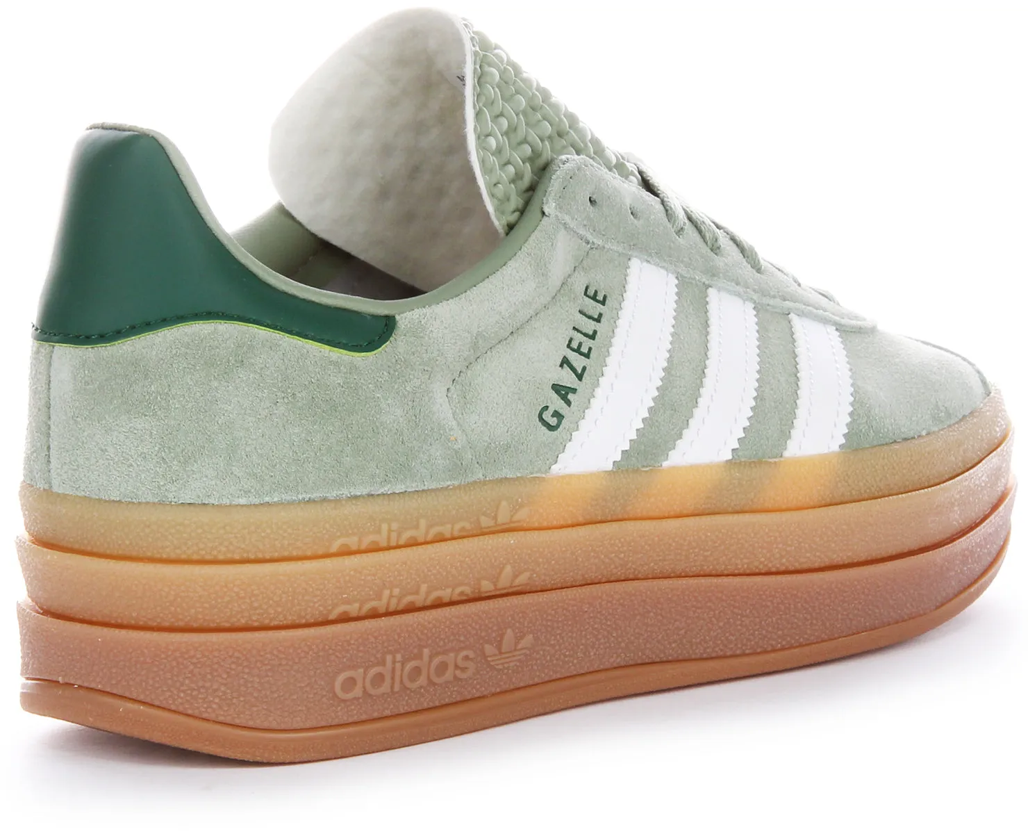 Adidas Gazelle Bold Zapatillas Deportivas Mujer de Piel de Gamuza Verde