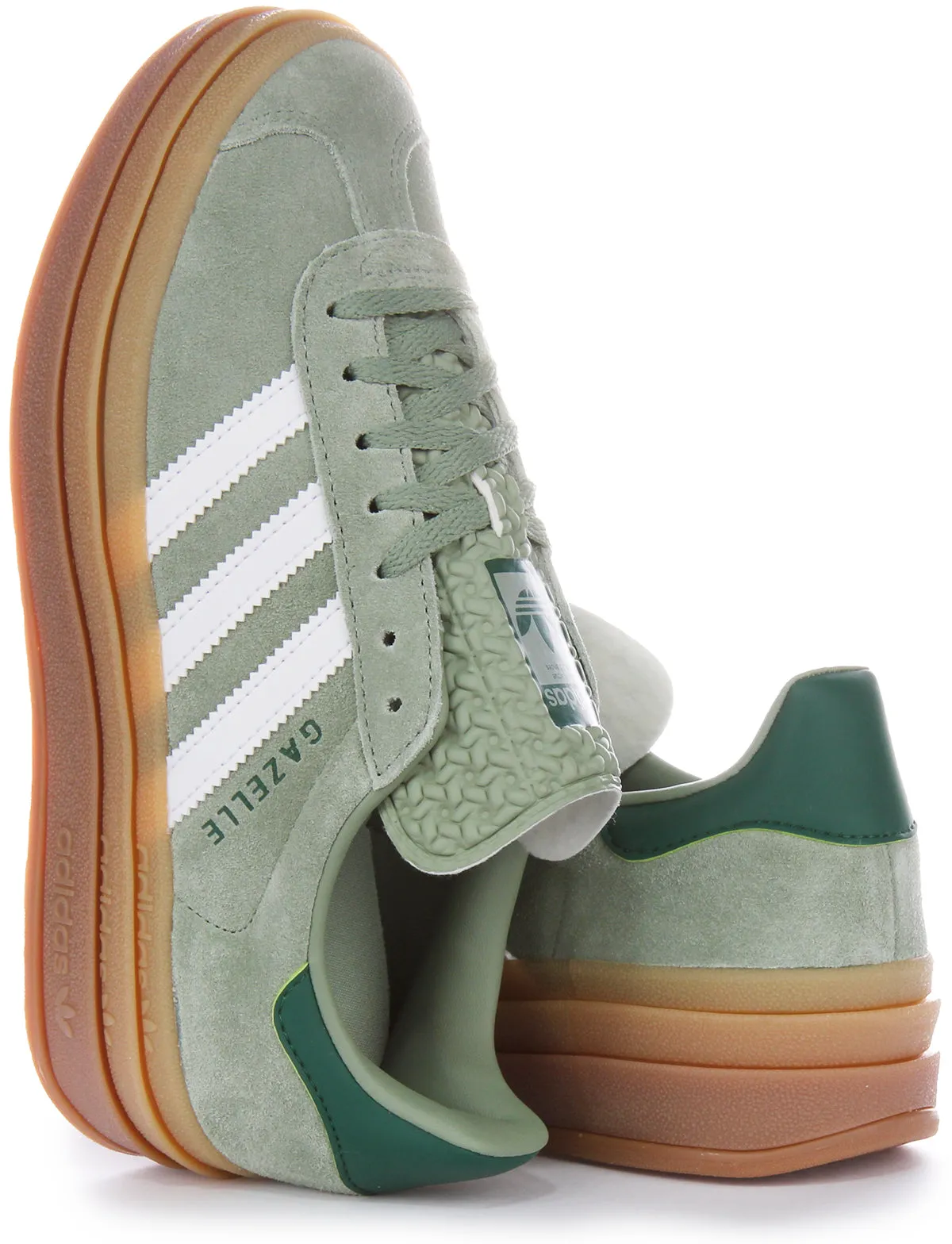 Adidas Gazelle Bold Zapatillas Deportivas Mujer de Piel de Gamuza Verde