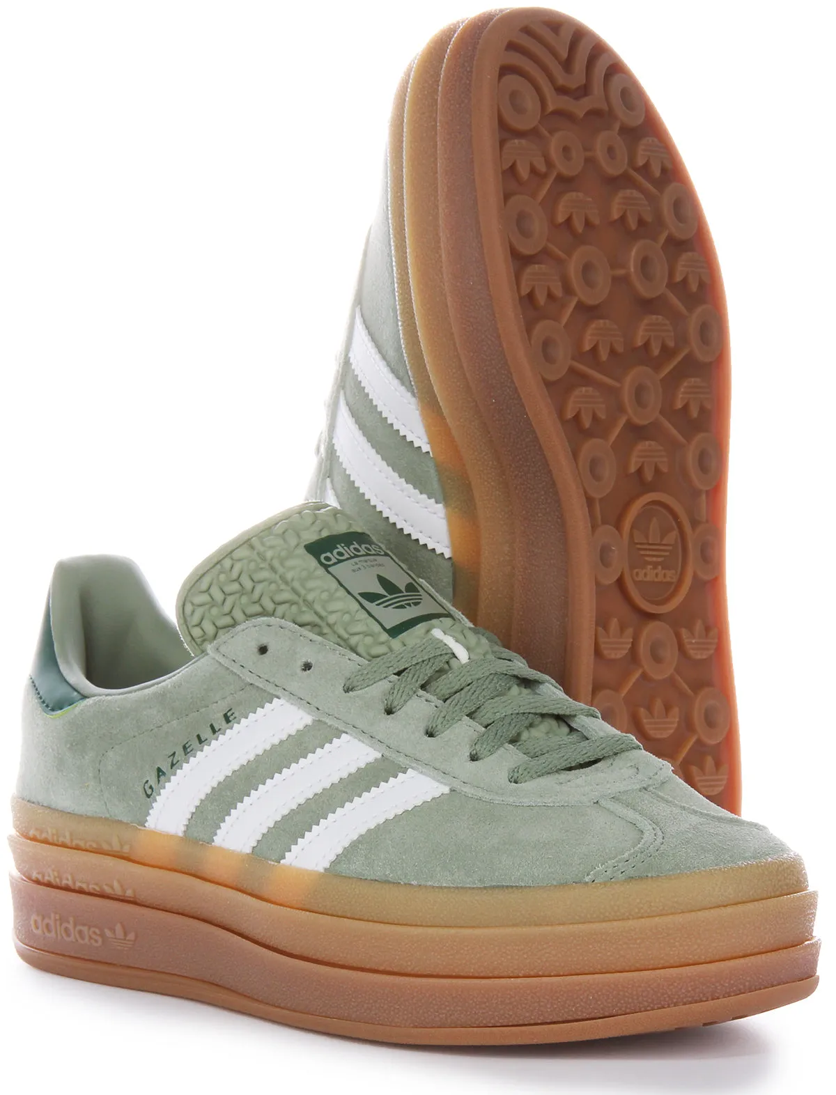 Adidas Gazelle Bold Zapatillas Deportivas Mujer de Piel de Gamuza Verde