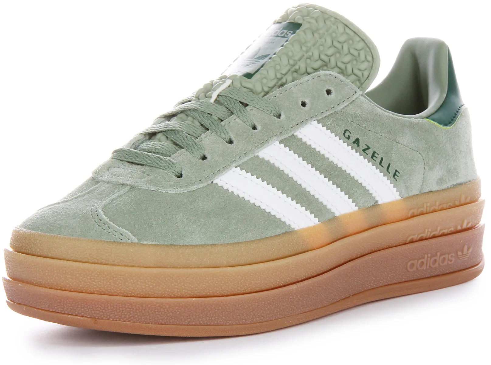 Adidas Gazelle Bold Zapatillas Deportivas Mujer de Piel de Gamuza Verde