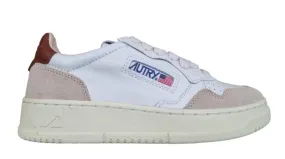 AUTRY Zapatillas deportivas unisex Medalist en piel y ante LS72 blanco marrón