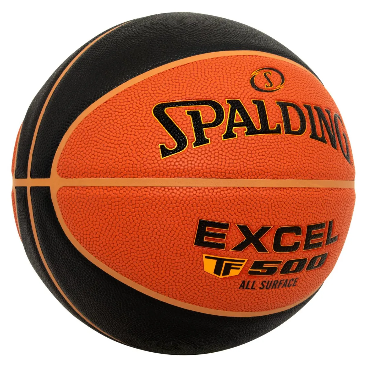 Balón Básquetbol Spalding Excel TF-500 N°7 Naranjo/Negro