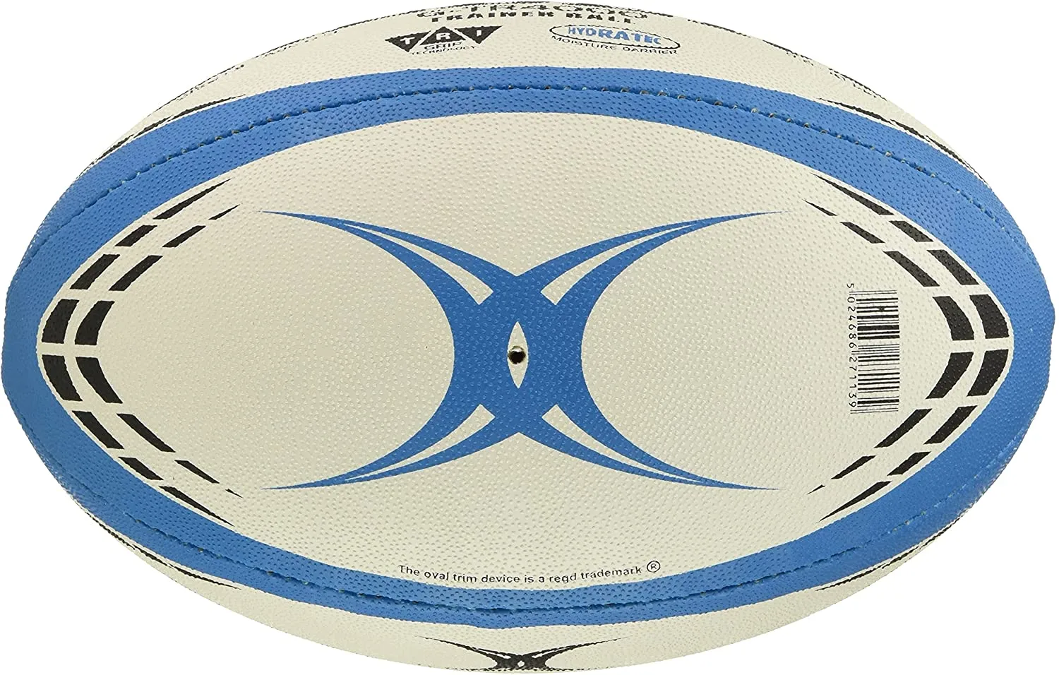 Balón Rugby Gilbert Ball G-TR4000 N°4 Blanco/Azul/Negro