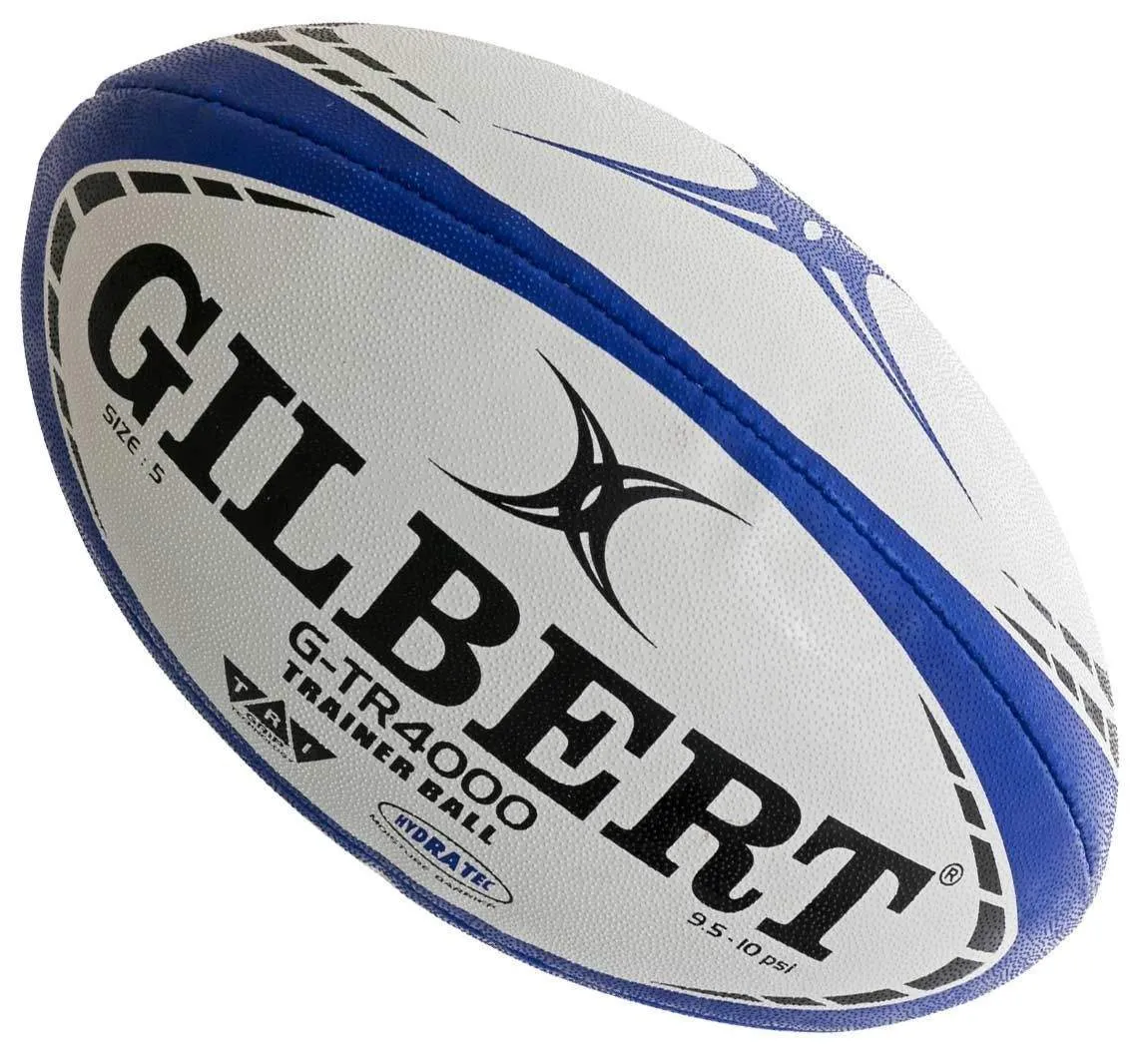 Balón Rugby Gilbert Ball G-TR4000 N°5 Blanco/Azul/Negro