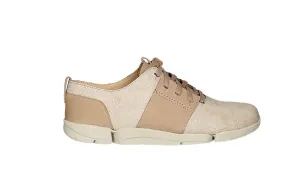 Blucher Blanco Agrietado Bandas y Talon Beig