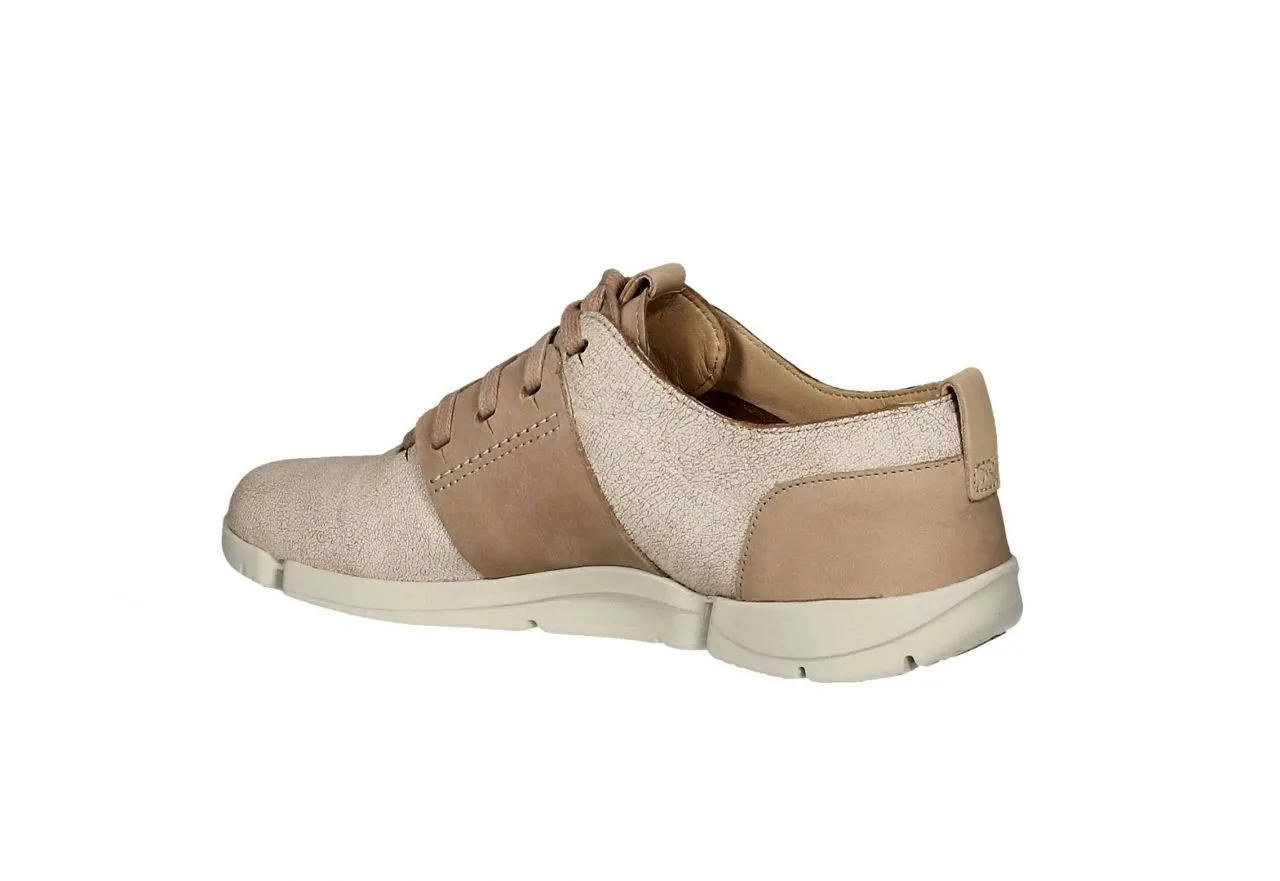 Blucher Blanco Agrietado Bandas y Talon Beig