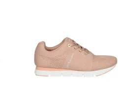 Blucher Nilon Rosa Punta y Lados Rejilla Piso Blanco/rosa