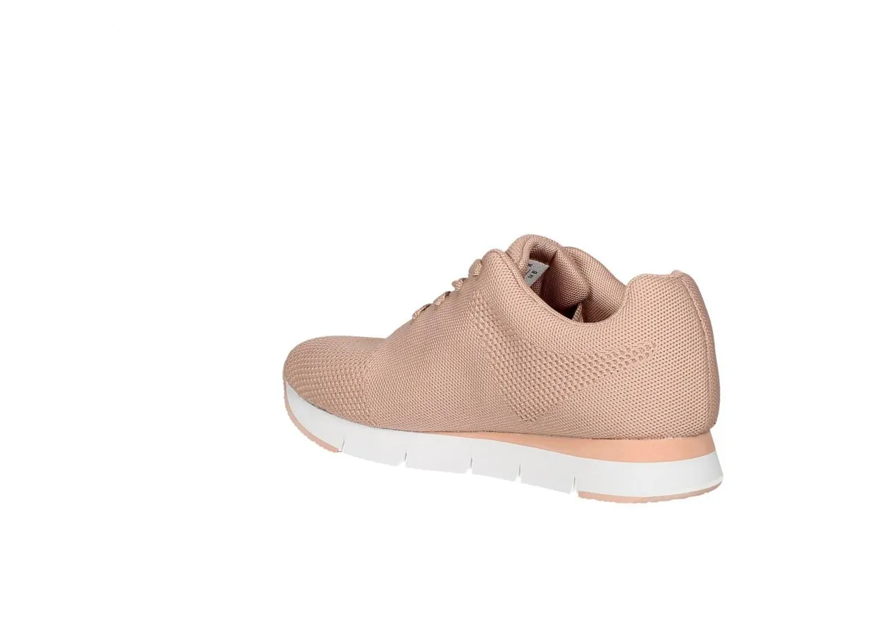 Blucher Nilon Rosa Punta y Lados Rejilla Piso Blanco/rosa