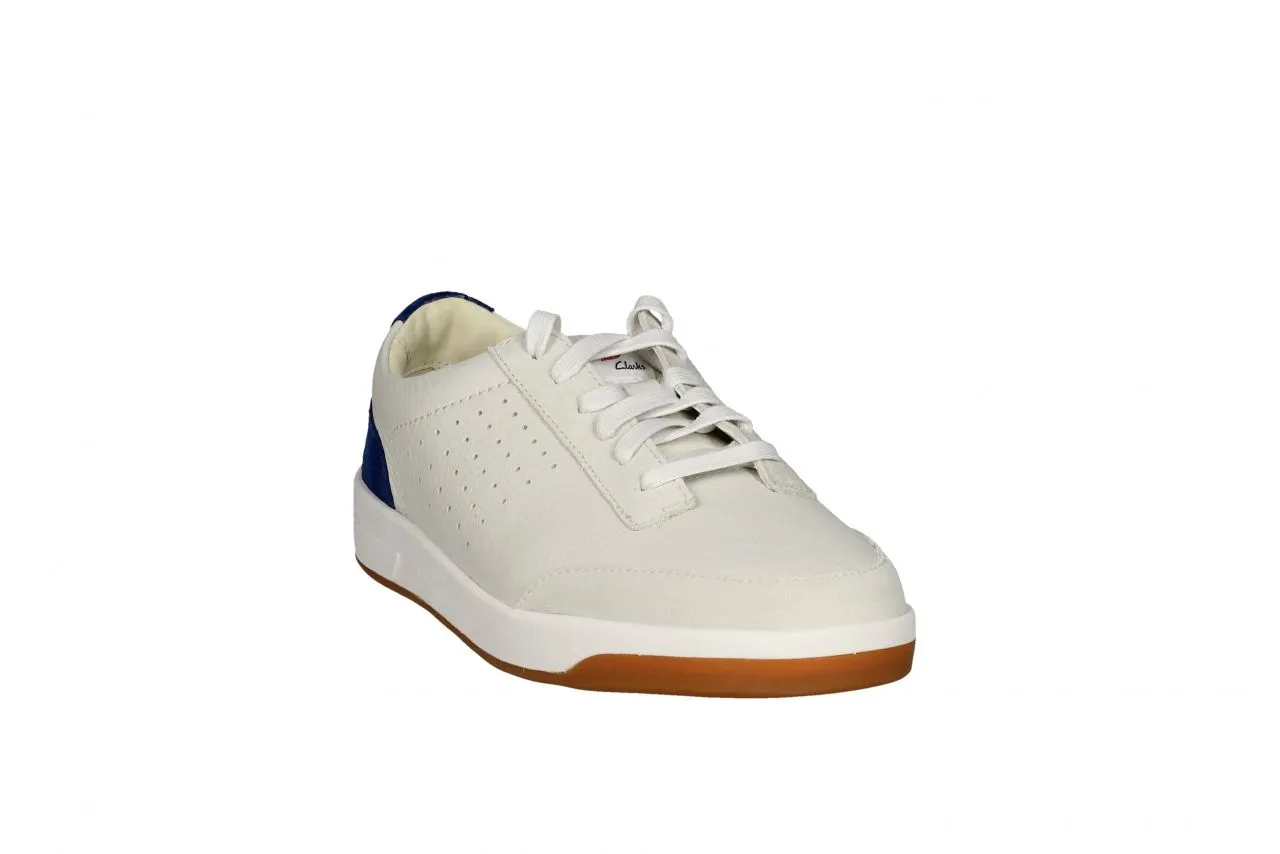 Blucher Piel/nobuck Blanco Pieza Talon Azul