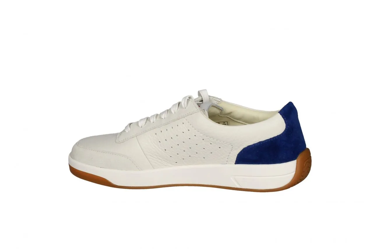 Blucher Piel/nobuck Blanco Pieza Talon Azul