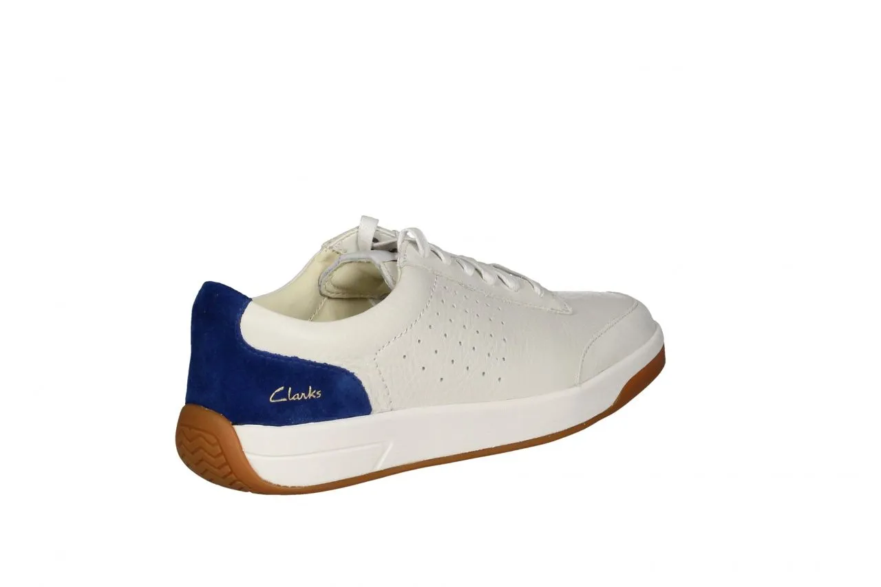 Blucher Piel/nobuck Blanco Pieza Talon Azul