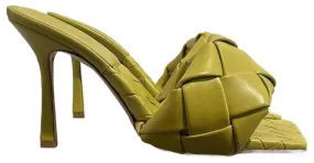 BOTTEGA VENETA Sandalias T.EU 40 Cuero Verde 