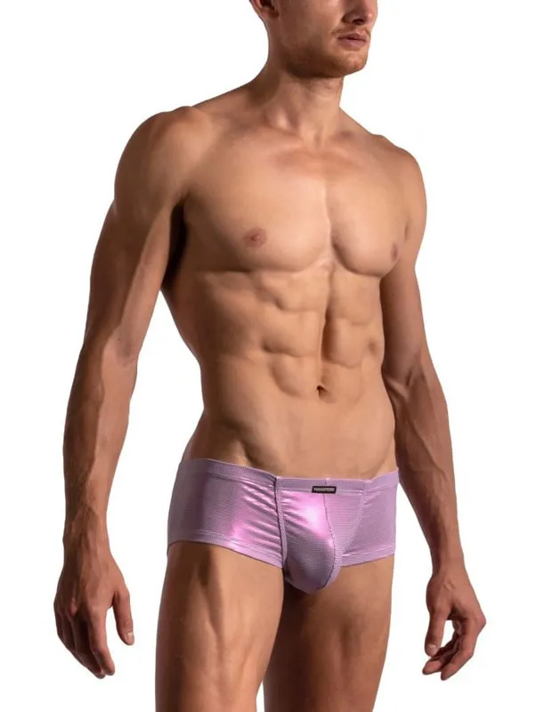 Boxer Manstore Hot Pans microtopitos en rosa sobre blanco