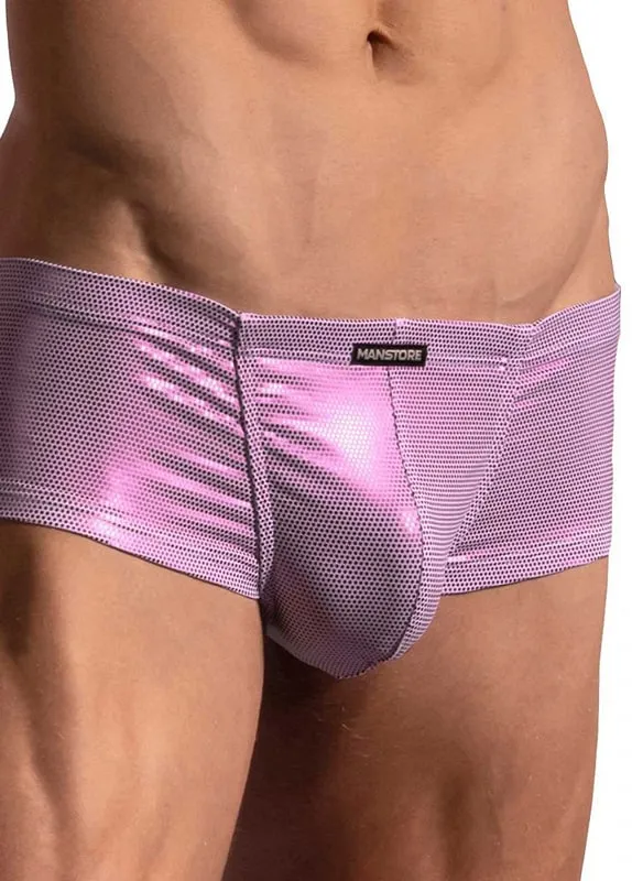 Boxer Manstore Hot Pans microtopitos en rosa sobre blanco