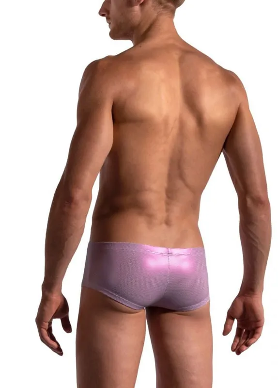 Boxer Manstore Hot Pans microtopitos en rosa sobre blanco