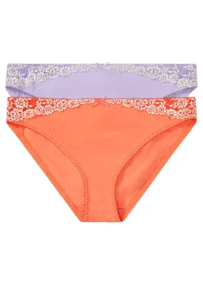 Braga Naranja salmón+violeta claro