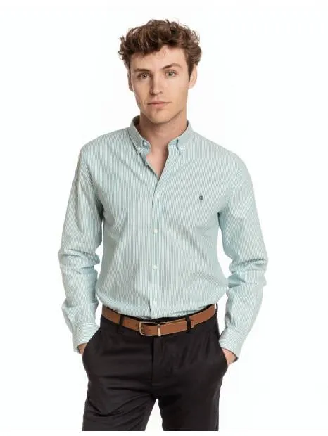 CAMISA BOTÓN OXFORD MINIRAYA