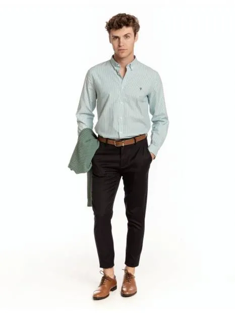 CAMISA BOTÓN OXFORD MINIRAYA