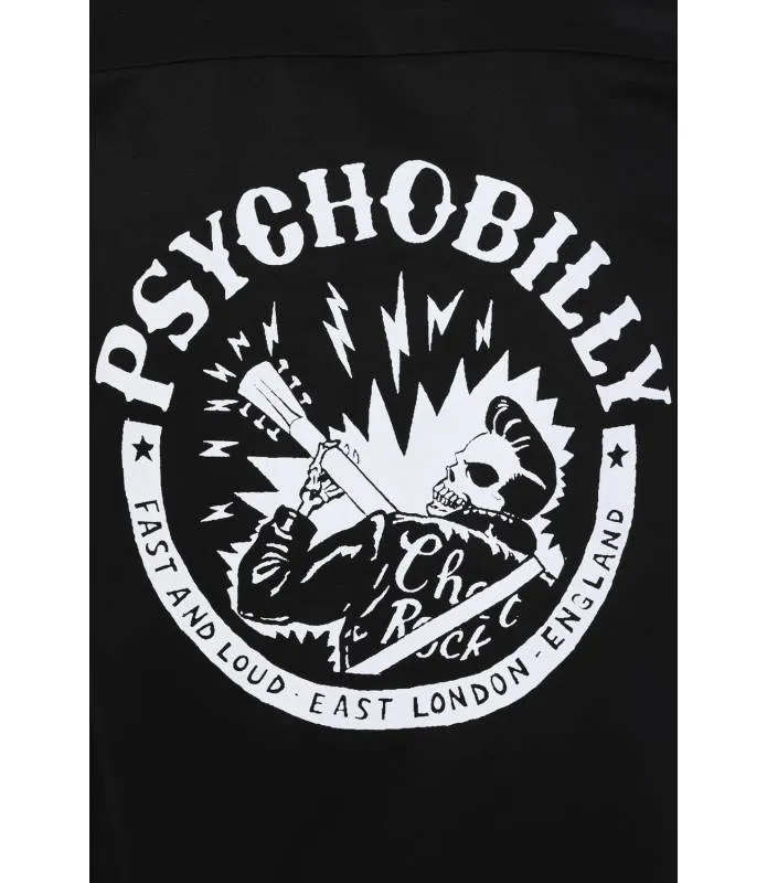 Camisa hombre bolera Psychobilly bowling shirt 20006001 Chet Rock