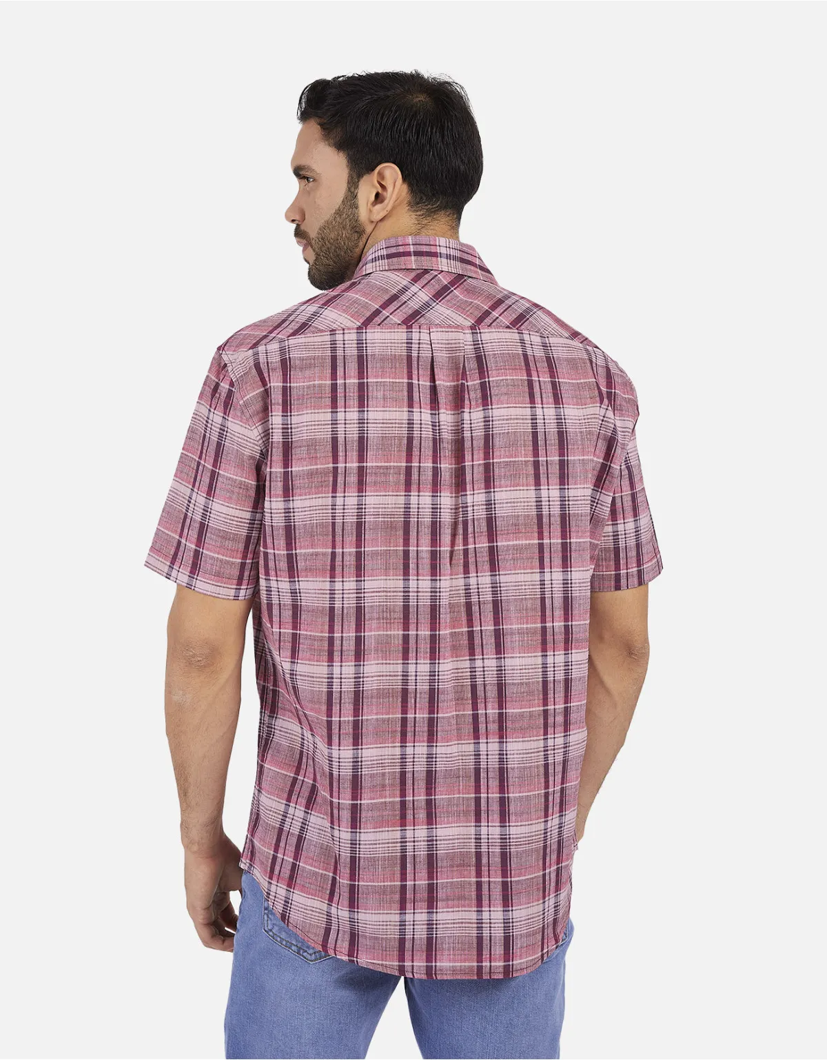 Camisa regular fit vino