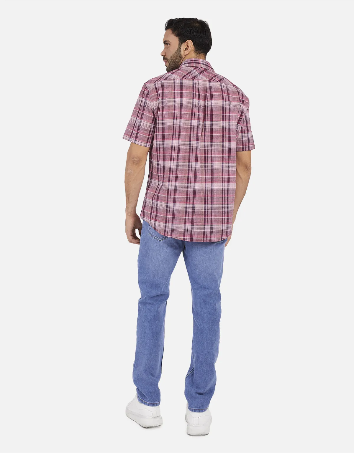 Camisa regular fit vino