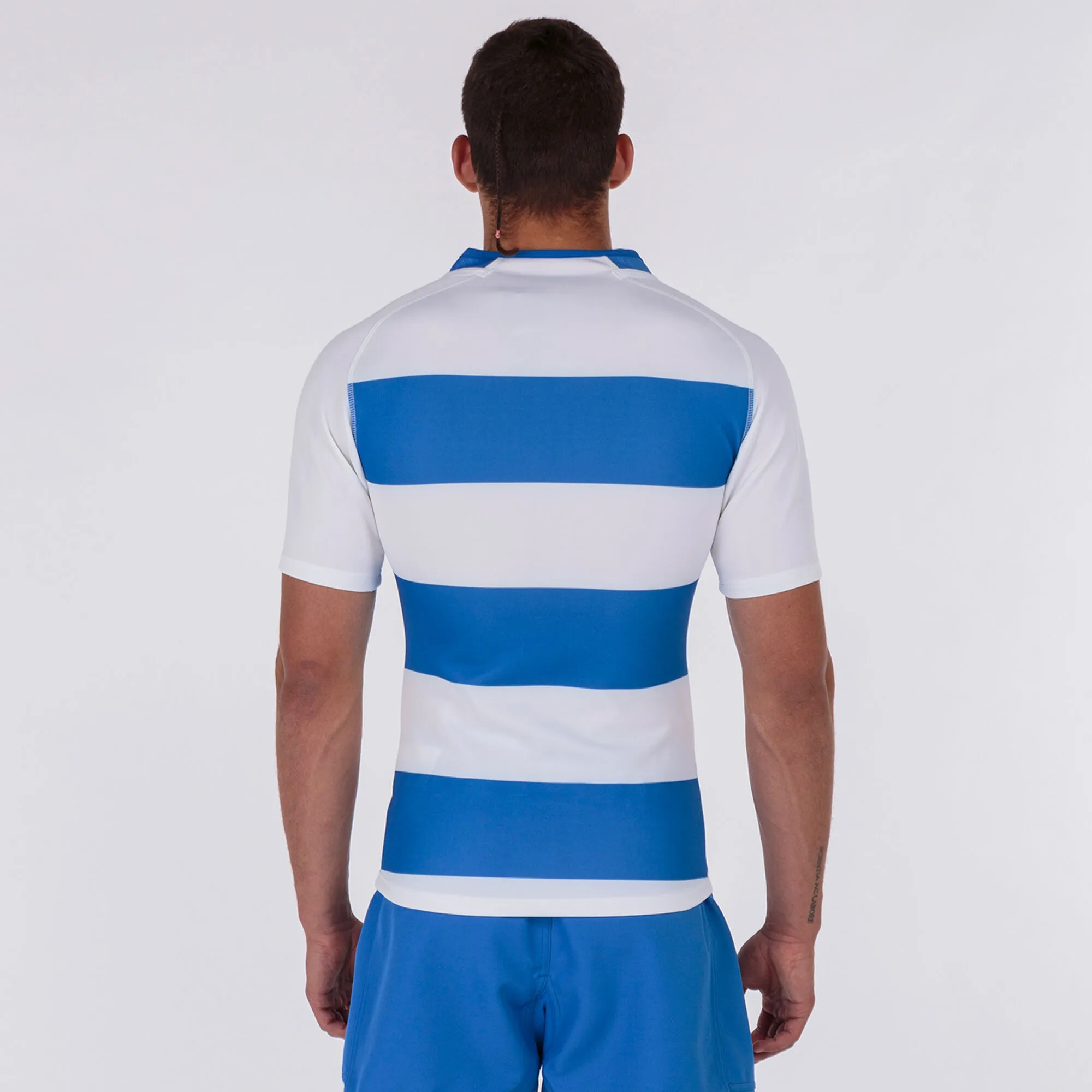 Camiseta manga corta hombre Prorugby II royal blanco