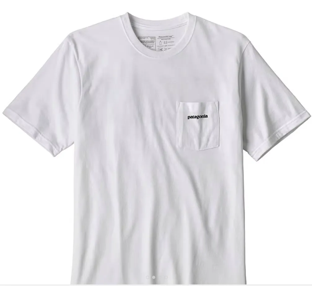 Camiseta P-6 Logo Pocket Responsibili manga corta blanco