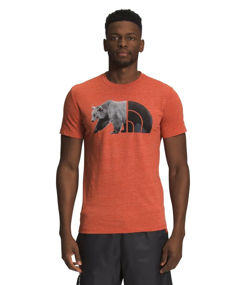 Camiseta S/S Triblend Bear Tee Naranja Hombre The North Face