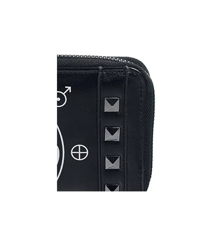 CARTERA Monedero Mujer Alargada Hollow black wallet WT1474 Banned