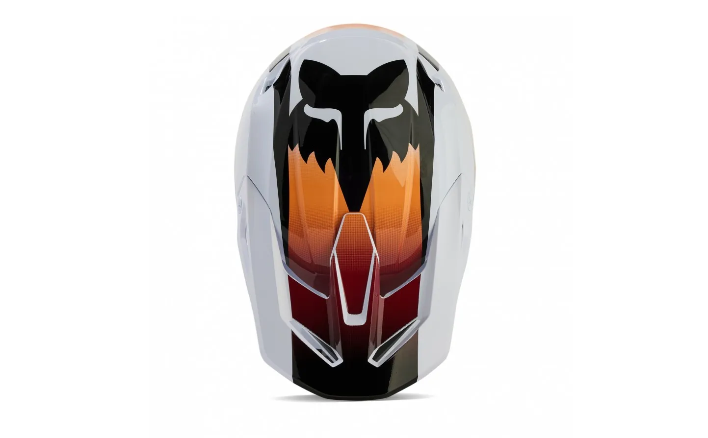 Casco Fox V1 Flora Blanco Negro |31372-058|