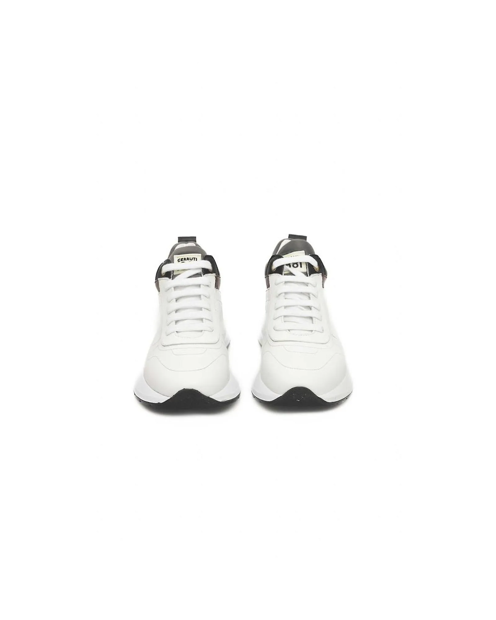 Cerruti 1881 Platform Sneaker in Genuine  Leather with Logo Detail