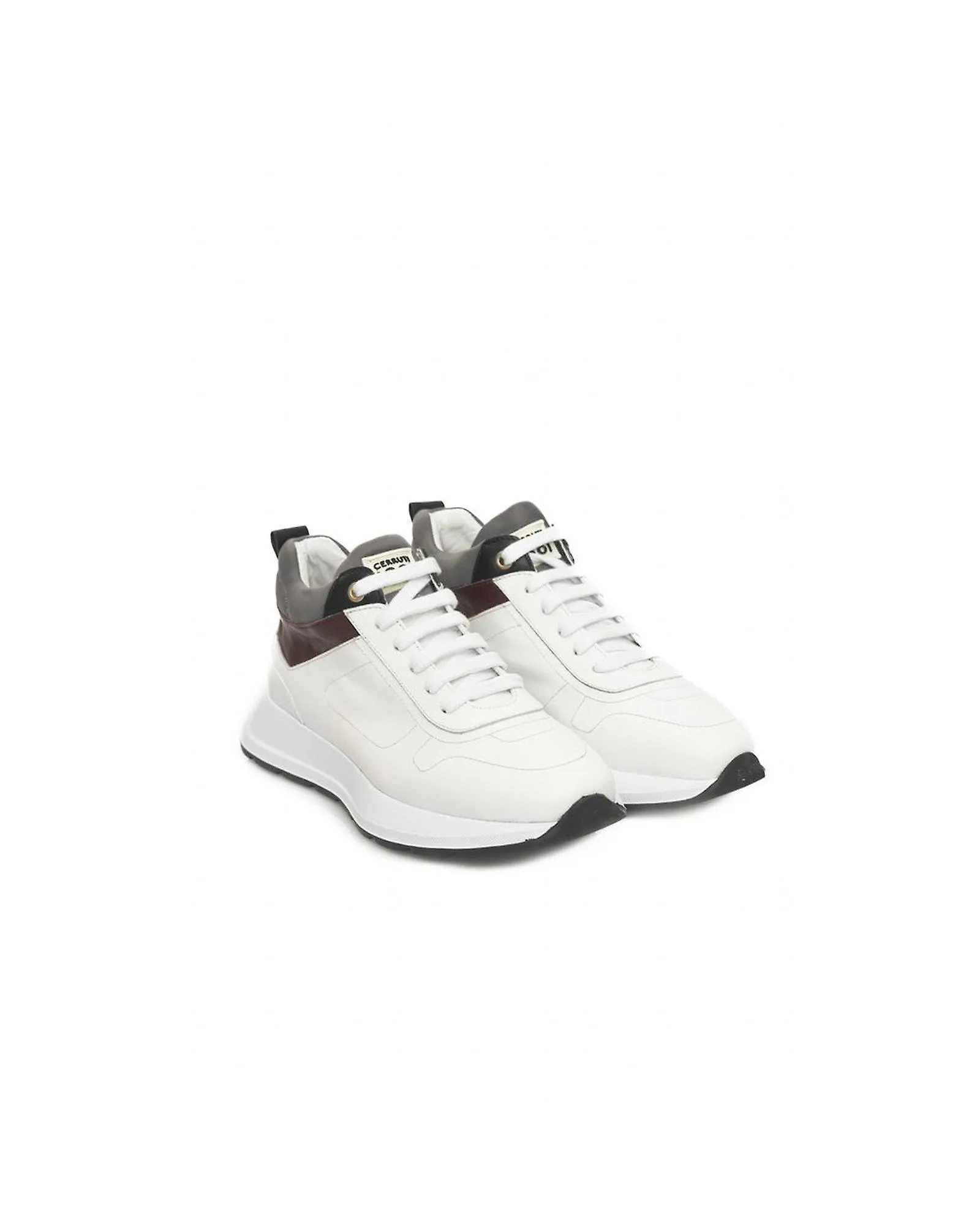 Cerruti 1881 Platform Sneaker in Genuine  Leather with Logo Detail