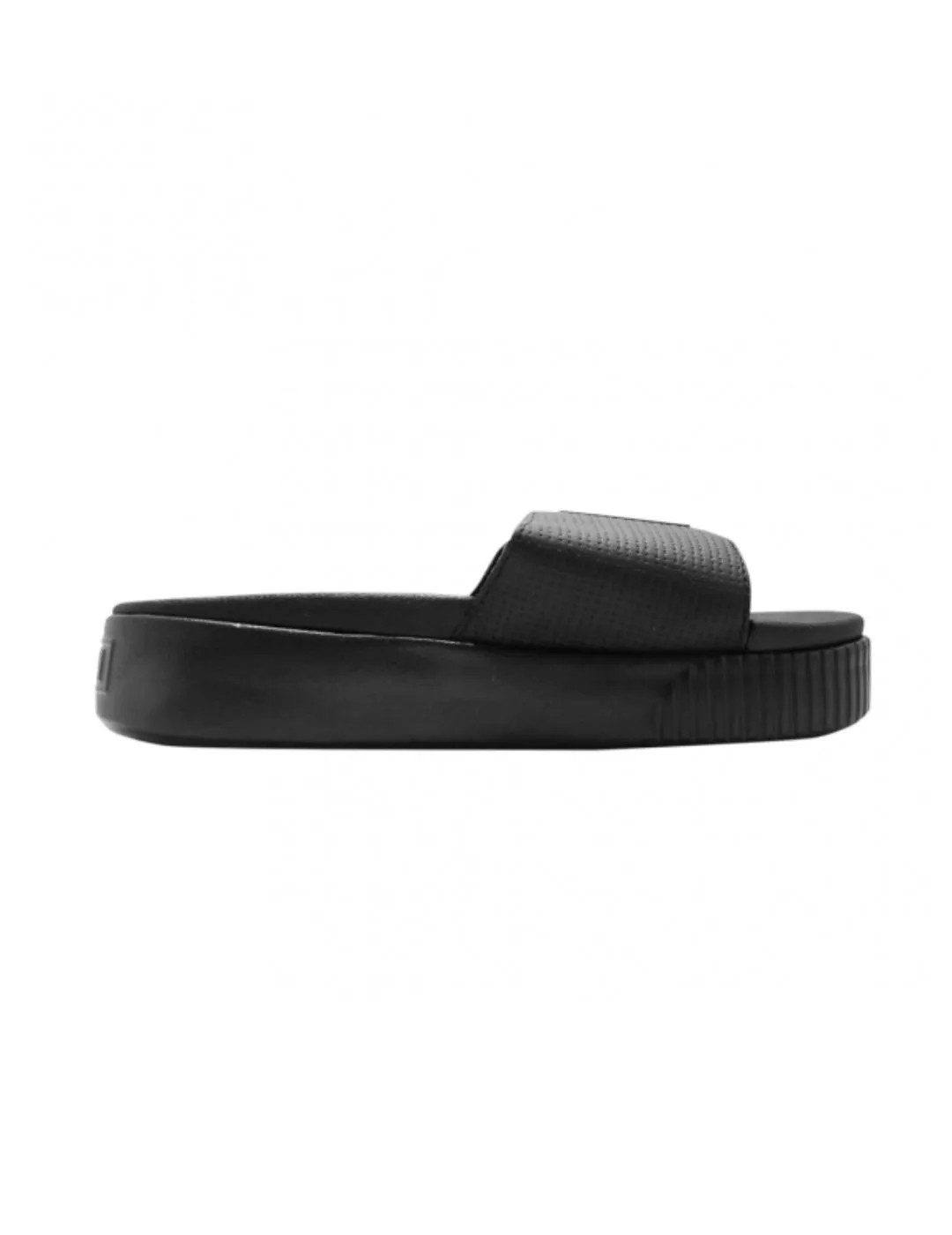 Chanclas Puma Platform negro logotipo para mujer