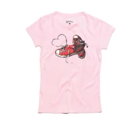 Converse Camiseta Niña T-K-Sneakers (rosa)