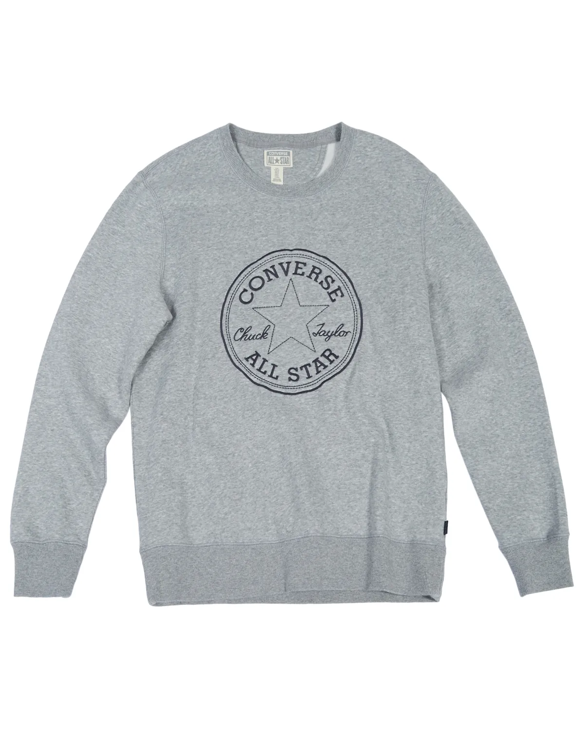 Converse Sudadera Hombre Quilted Chuck Crew (gris)