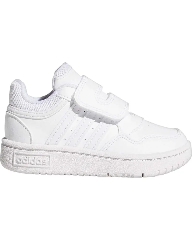 Deportivas ADIDAS  de Niña y Niño ZAPATILLAS BEBE HOOPS  BLANCO