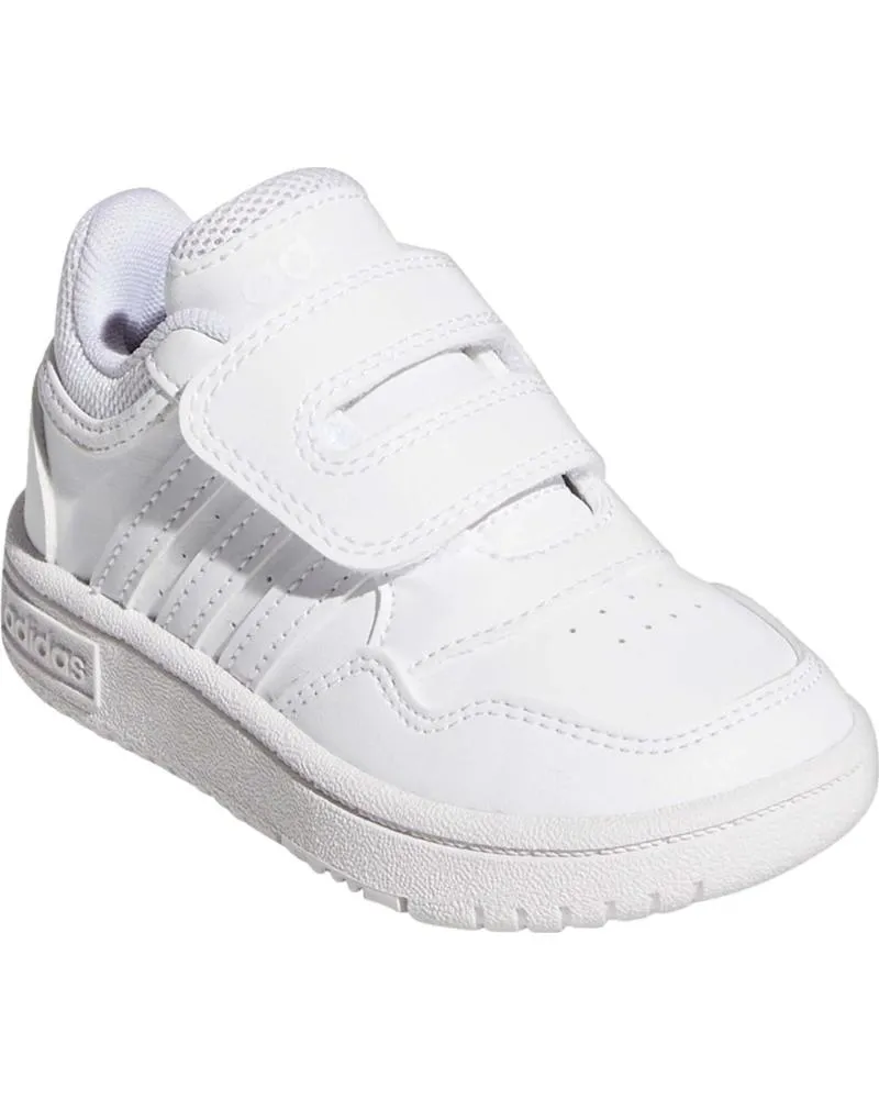 Deportivas ADIDAS  de Niña y Niño ZAPATILLAS BEBE HOOPS  BLANCO