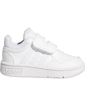 Deportivas ADIDAS  de Niña y Niño ZAPATILLAS BEBE HOOPS  BLANCO