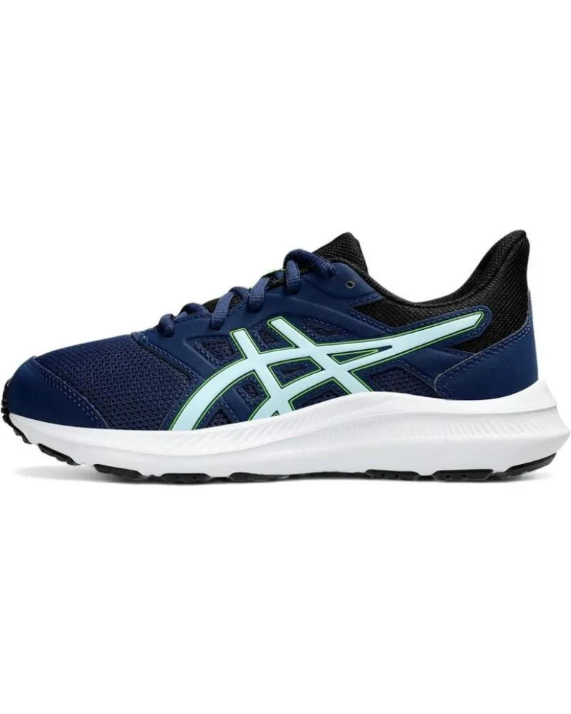 Deportivas ASICS  de Mujer y Niño ZAPATILLAS JOLT 4 GS EXPANSE GRIS COOL 1014A300-405 RUN  AZUL