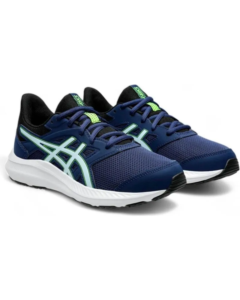 Deportivas ASICS  de Mujer y Niño ZAPATILLAS JOLT 4 GS EXPANSE GRIS COOL 1014A300-405 RUN  AZUL