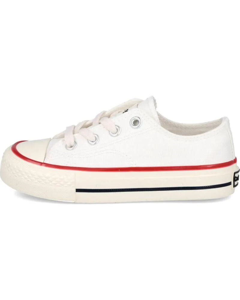 Deportivas CONGUITOS  de Niña y Niño COSH311001 ZAPATILLAS LONA CLASICAS  BLANCO