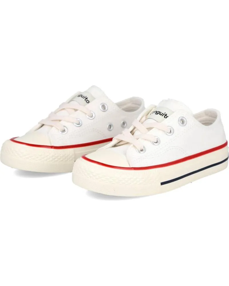 Deportivas CONGUITOS  de Niña y Niño COSH311001 ZAPATILLAS LONA CLASICAS  BLANCO