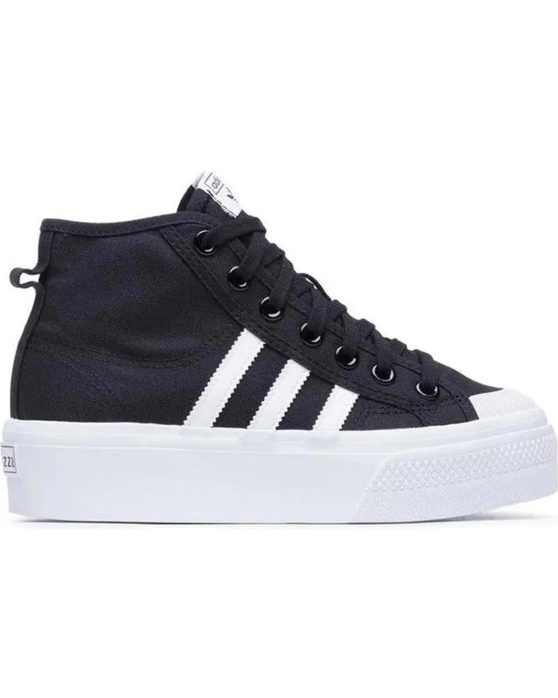 Deportivas de Mujer y Niña ADIDAS ZAPATILLAS NIZZA PLATFORM MID W NEGRO