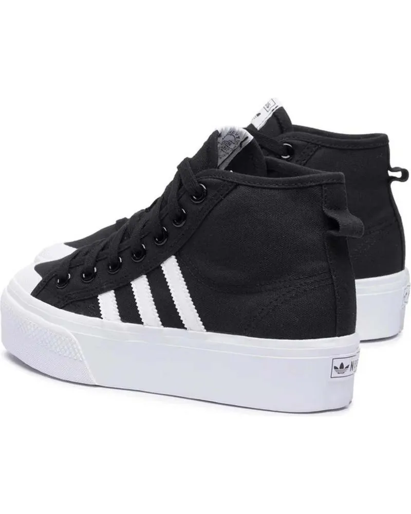 Deportivas de Mujer y Niña ADIDAS ZAPATILLAS NIZZA PLATFORM MID W NEGRO