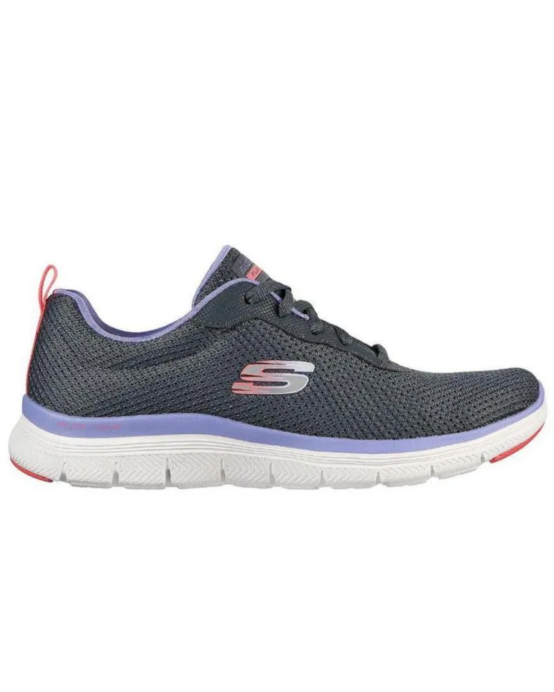 Deportivas de Mujer y Niña SKECHERS ZAPATILLAS FLEX APPEAL 149303 BRILLIANT VIEW GRIS