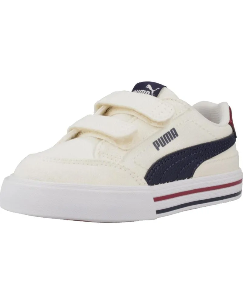 Deportivas PUMA  de Niña y Niño ZAPATILLAS NINO MODELO COURT CLASSIC VULC FS V IN COLOR BEIS  WHITE