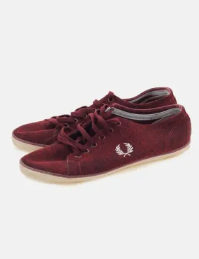 Fred Perry Sneaker burdeos jaspeada