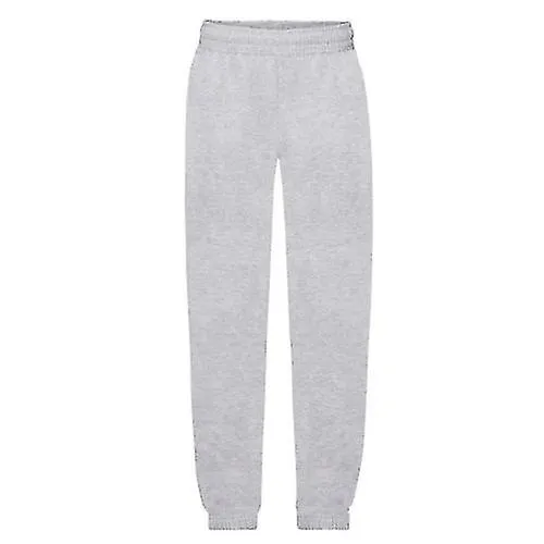 Fruit of the Loom Childrens/Kids Heather Elasticated Hem Jogging Bottoms