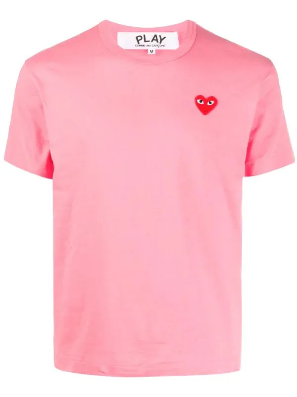 N372O COMME DES GARONS PLAYS Camiseta Heart de algodón con logo